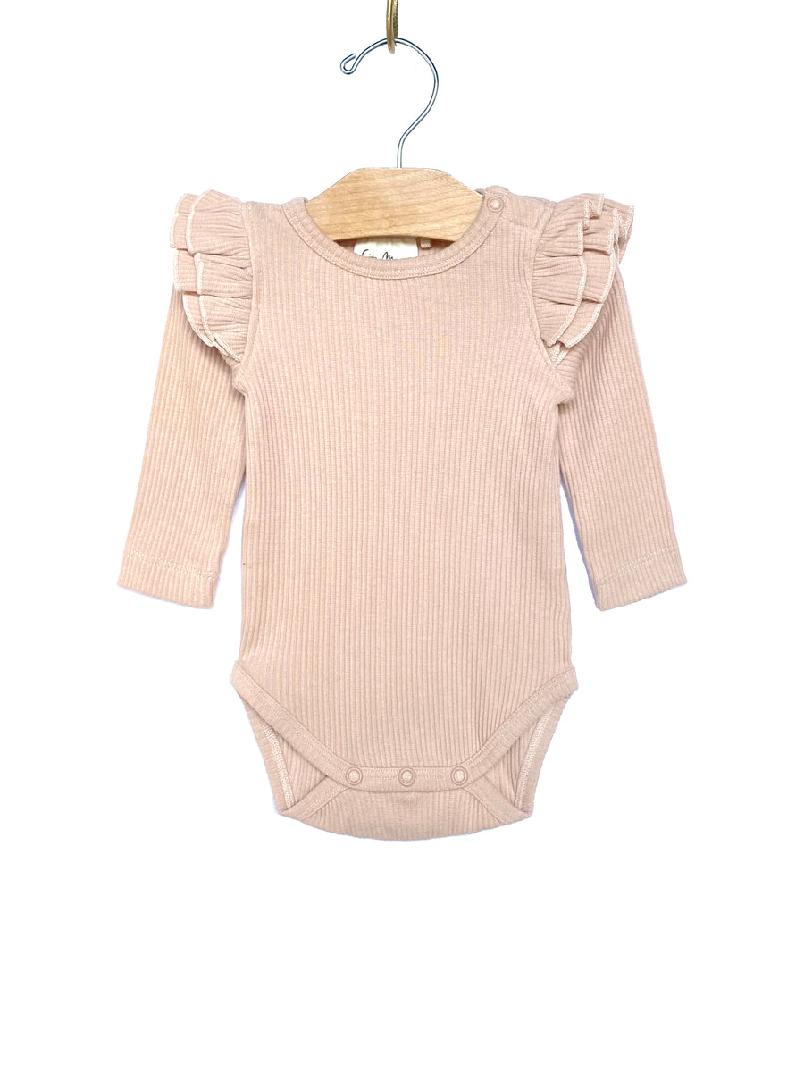 SMU Red Mustang Flutter Twirl Bodysuit