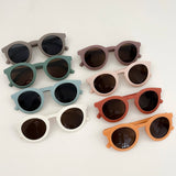 TODDLER Retro Frosted Sunglasses: Mauve