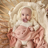 Organic Knit Swaddle Blanket: Sky Blue