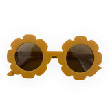 TODDLER Flower Daisy Frosted Sunglasses: Icy Blue