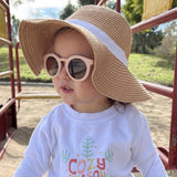 TODDLER Retro Frosted Sunglasses: Mustard