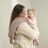 Organic Knit Swaddle Blanket: Blush Pink