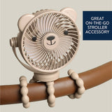 Itzy Breeze Stroller Fan: Taupe