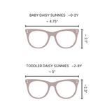 TODDLER Flower Daisy Frosted Sunglasses: Golden Yellow