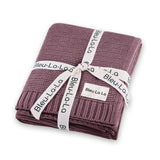 Organic Knit Swaddle Blanket: Oatmeal