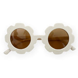 TODDLER Flower Daisy Frosted Sunglasses: Golden Yellow
