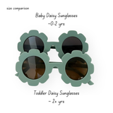 TODDLER Flower Daisy Frosted Sunglasses: Mauve