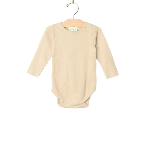 Rib Organic Bodysuit- Natural