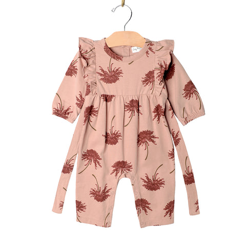Flutter Sleeve Romper- Chrysanthemum