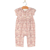 Frill Collar Romper- Spring Bouquet
