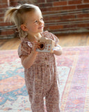 Frill Collar Romper- Spring Bouquet