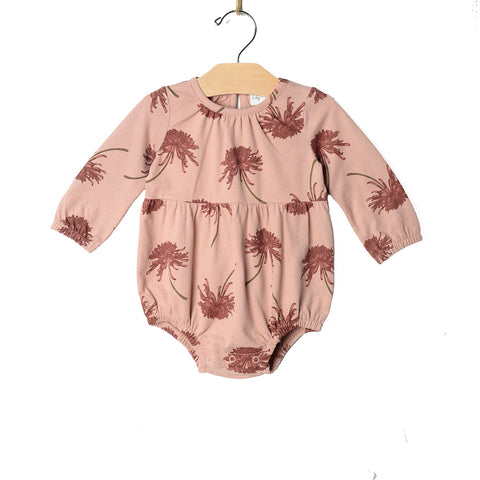Long Sleeve Shortie Romper- Chrysanthemum
