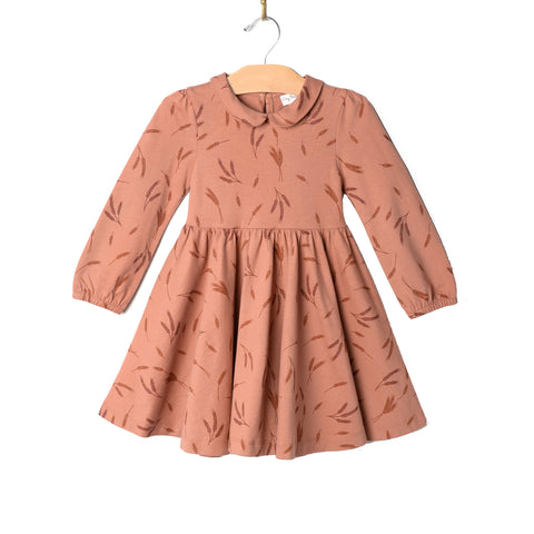 Collar Twirl Dress- Harvest