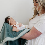 Lush Receiving Blanket- Rosy