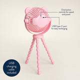 Itzy Breeze Stroller Fan: Taupe