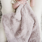 Dream Mini Blanket- Heather Blue