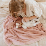 Lush Receiving Blanket- Chambray