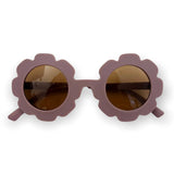 TODDLER Flower Daisy Frosted Sunglasses: Icy Blue