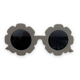 TODDLER Flower Daisy Frosted Sunglasses: Icy Blue