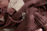 Organic Knit Swaddle Blanket: Mocha