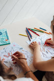 Together: A Mommy + Me Coloring Book