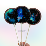 Outer Space Lollipops, Blackberry Flavor, 10/Case -VEGAN