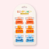 Mini Hair Clip Set | Pink & Blue