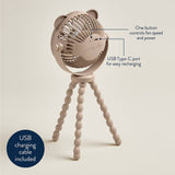 Itzy Breeze Stroller Fan: Taupe