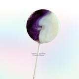 Marble Lollipops, Blueberries & Cream, 10/Case -VEGAN