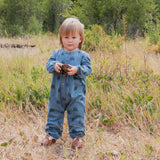 Henley Long Romper- Twilight Forest