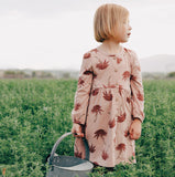 Chrysanthemum Button Down Dress | Cotton | 2-8Y