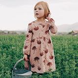 Chrysanthemum Button Down Dress | Cotton | 2-8Y