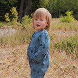 Henley Long Romper- Twilight Forest