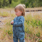 Henley Long Romper- Twilight Forest