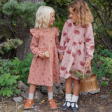 Flutter Sleeve Dress- Harvest