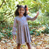 Fall Forest Twirl Dress | Cotton | Sizes 2Y-6Y