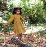 Smocked Dress- Bronze