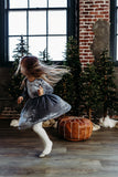 Velour Twirl Dress - Stillwater