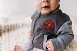Light Sweat Varsity Jacket - Slate
