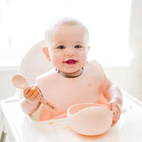 Silicone Bowl with Spoon Set - Clay
