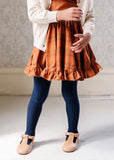 Cable Knit Tights - Navy