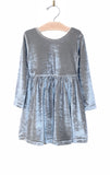 Velour Twirl Dress - Stillwater